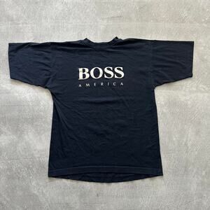 1990s Hugo Boss America Graphic Logo TShirt